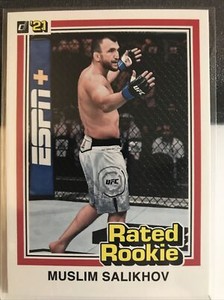 Muslim Salikhov 2021 DONRUSS UFC #RR15 RATED ROOKIE /1320 PANINI INSTANT RARE SP