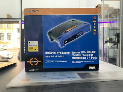 Linksys BEFVP41 V2.1 EtherFast Cable/DSL VPN Router with 4-Port Switch EXCL PSU - Bild 1 von 4