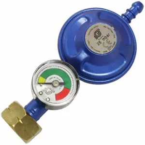 Butane Gas Regulator 4.5kg Bottle + Dial Level Gauge Caravan Boat Motorhome - Picture 1 of 1