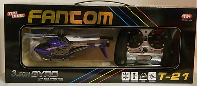 Toy Cube FANTOM T-21 Radio Controlled Helicopter w/ 3.5 Gyro New In Box 14+ - Image 1 of 4
