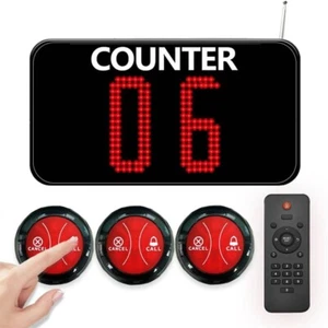 Wireless Queue Call System Show 2-Digit Counter Number for Bank/Office Interview - Zdjęcie 1 z 6