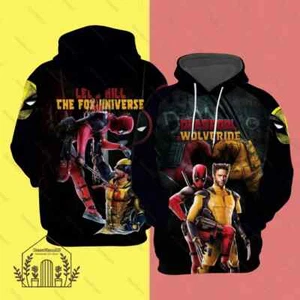 Halloween Deadpool Wolverine 3D HOODIE Mother Day Gift All Over Print Best Price - Picture 1 of 3