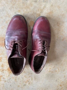 Bass Wallstreet wasserdicht Leder Oxford Kappe Zehe Schnürschuhe Herren 8M - Bild 1 von 3