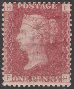 1864/79 SG43 1d PLACA ROJA ROSA 192 SIN MONTAR COMO NUEVA MNH (FH) - Imagen 1 de 2