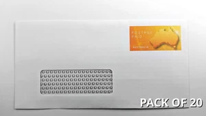 Australia Post Prepaid Envelopes (250g) (Small DL Window) - 20 Pack - Picture 1 of 1