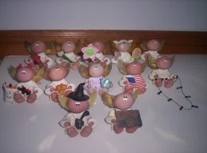 Konvolut 12 Engel Wangen Figuren von Russ BEZAUBERND!! - Bild 1 von 11