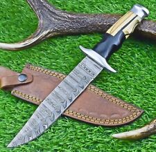 Custom Hand Forged Damascus Steel BOWIE Knife, Hunting Knife, CAMPING KNIFE 510