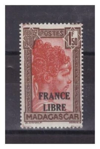 MADAGASCAR .    N°  249 .  1 F 50   FRANCE  LIBRE .  NEUF  ** .SUPERBE . - Picture 1 of 2