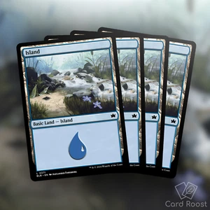 MTG Magic x4 Island 0371 Bloomburrow BLB Playset Blue Basic Land - Picture 1 of 1
