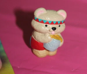 Hallmark Merry Miniatures Indianer Bär mit Honig Feiertag Figur - Bild 1 von 2