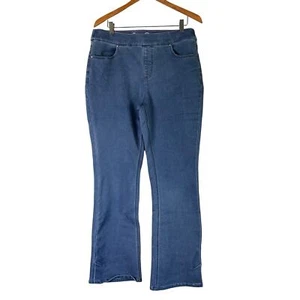 A548465 ISAAC MIZRAHI Divine Denim Pull on Bootcut Jeans Medium Indigo 10 - Bild 1 von 6