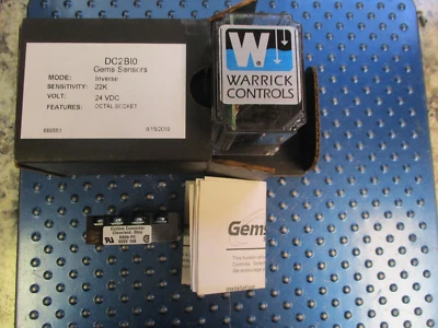 NEW WARRICK CONTROLS GEMS SENSORS RELAY 24 VDC INVERSW MODE OCTAL SOCKET DC2B10 - Image 1 of 4