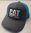 CAT Diesel Power Patch Trucker Hat/Richardson 112 Snapback/Charcoal/Safety Blue