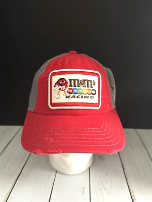 KYLE BUSCH #18 2022 NASCAR M&M Vintage Trucker Hat Gorra Malla Trasera Nueva con Etiquetas Nuevo Foto 1 de 4
