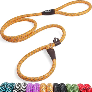 Fida Durable Slip Lead Dog Leash, 6 FT X 1/2" Heavy Duty Dog Loop Leash, Comfort - Picture 1 of 12