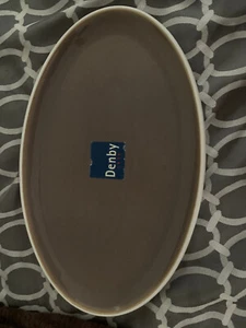DENBY TRUFFLE OVAL PLATTER 16" X 10" - Imagen 1 de 3