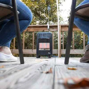 Outdoor Propane Space Heater Portable Cabinet with Hose and Regulator 18,000 BTU - Picture 1 of 12