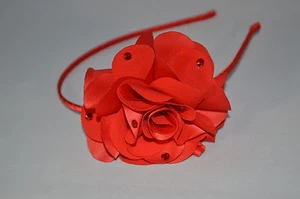 Designer handmade Feel Good Flower Headband w/stone for any occasion - Kid/Adult - Picture 1 of 10