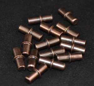 * Pack of 20 Florentine Bronze finished Steel 5mm Shelf Studs Pins Pegs * - Picture 1 of 2