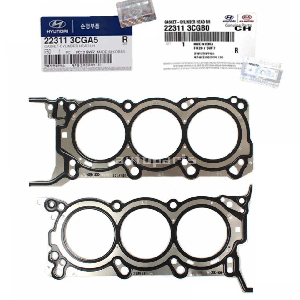 FEDEX⭐ Junta de culata genuina izquierda derecha 2EA para Hyundai Azera Santa Fe 2011-2019 Foto 1 de 4