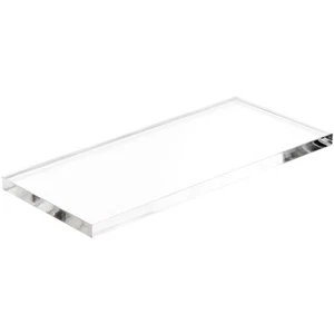 Plymor Base Espositore Rettangolare in Acrilico Trasparente, 4" L x 2" P x 0,25" H - Foto 1 di 1