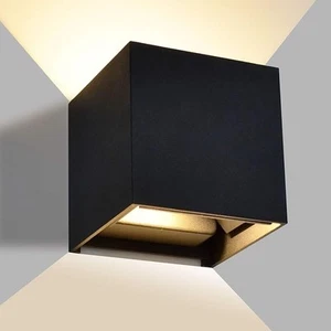 💡6W Wandlampe Cube Würfel LED Wand Leuchte Up Down für außen/innen wasserdicht - Bild 1 von 6
