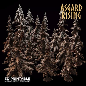 Conifers Spruce Modular Forest Set - Asgard Rising Miniatures - Wargaming D&D Dn - Picture 1 of 18