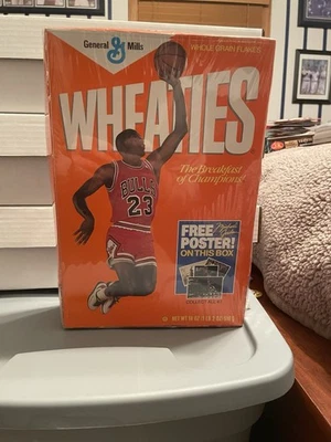 Michael Jordan Wheaties Box Unopened With Poster Inside. Chicago. Bulls. - Image 1 of 2