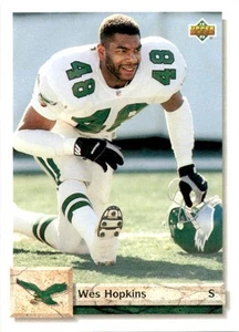 1992 Upper Deck Wes Hopkins #454 Philadelphia Eagles - Picture 1 of 2