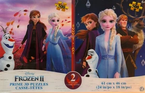 Disney Frozen II Prime 3D Puzzle -- 2-500 Teile puzzles. SEHR GUT! - Bild 1 von 5