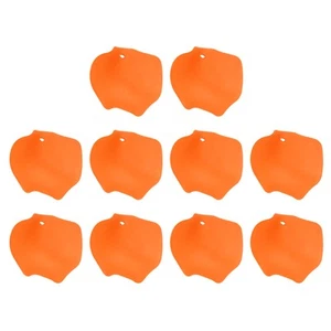 1"/28mm Petal Pendants, 10 Pack Resin Flower Beads Bulk Petal Charm, Orange - Picture 1 of 6