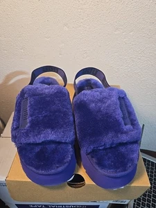 UGG DISCO SLIDE PURPLE SZ 7 NIB - Picture 1 of 4