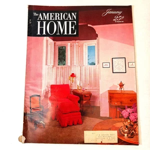The American Home Magazine January 1956 Vintage Mid-Century Decor Issue - Bild 1 von 6