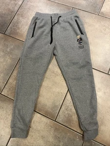 Vintage Polo Ralph Lauren Pony Jogger Jogginghose Gr. Large Kordelzug grau - Bild 1 von 4