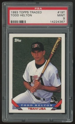 1993 Topps Traded Todd Helton RC Team USA #19T PSA 9 - Image 1 of 2