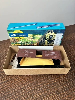 ATHEARN HO-SCALE 40’ CHICAGO & NORTH WESTERN BOXCAR KIT #5003 Vintage CIB - Image 1 of 4