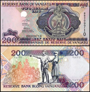 Vanuatu 200 Vatu, 1995 ND, P-8a, UNC - Imagen 1 de 1