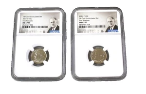 2021 P Roosevelt Dime 10c NGC MS 67 FT FIRST RELEASES (2 COINS ) - Picture 1 of 2
