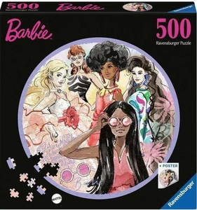 NEU Ravensburger 500 Teile Puzzle Barbie Rund - Bild 1 von 2