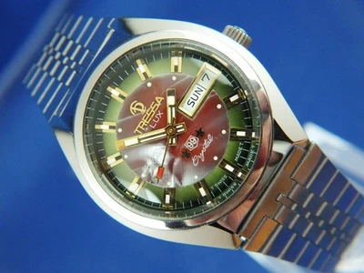 Reloj Automático Tressa Lux Cristal Vintage Retro Suizo Años 70 Nuevo de Lote Antiguo Cal AS 5206 Foto 1 de 4