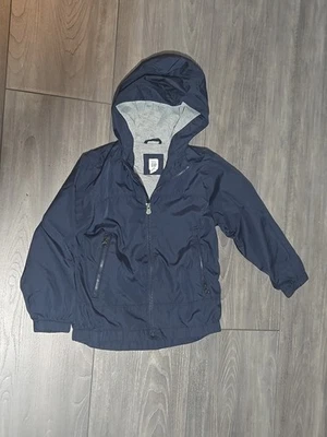 GAP Toddler Boys Windbuster / Lightweight Lined Rain Jacket - Navy Blue Size 5T - Image 1 of 4