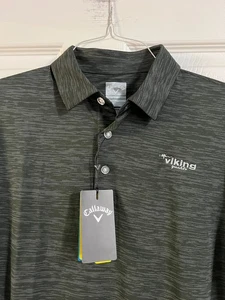 CALLAWAY OPTI-DRI MENS SHORT SLEEVE GOLF POLO "VIKING YACHTS" MEDIUM NWT - Picture 1 of 3