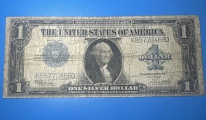 1923 US $1 Silver Certificate Large Note~ Horse Blanket 💥 K85770468D 💥 - Picture 1 of 2