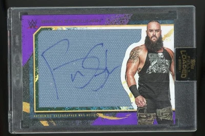 2020 Topps WWE Fully Loaded Autographed Oversized Mat Relics Purple #MBS /25 - Image 1 of 2