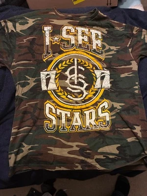 Vintage I See stars band shirt camo - Image 1 of 4