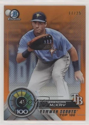 2018 Bowman Bowman Scouts' Top 100 Orange Refractor /25 Brendan McKay #BTP-41 - Image 1 of 2