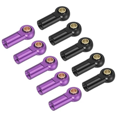 M3xL19mm Lenkgestänge Kugelgelenk Für RC Auto 10 Stück Schwarz/Lila - Bild 1 von 4