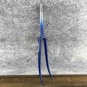 Vintage Ochsner Road Bike Fork 1 Inch Threaded 25.4mm Blue 700c Lugged 1" 80s - Picture 1 of 19