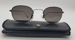Vintage Drahtgestell Runde Gläser Sonnenbrille Brille Antik mit Etui - Bild 1 von 18