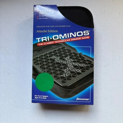 Triominos Attache Edition Triangular Domino Game Travel Set Pressman Sealed - Image 1 of 4